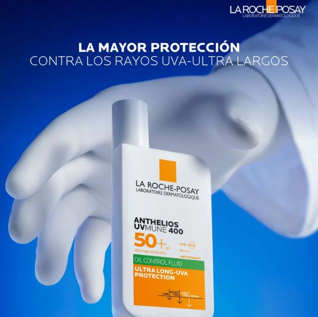 ANTHELIOS UVMUNE 400 OIL CONTROL FLUIDO SPF50+ CON COLOR