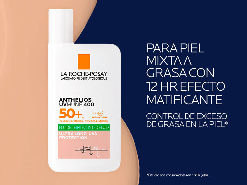 ANTHELIOS UVMUNE 400 OIL CONTROL FLUIDO SPF50+ CON COLOR