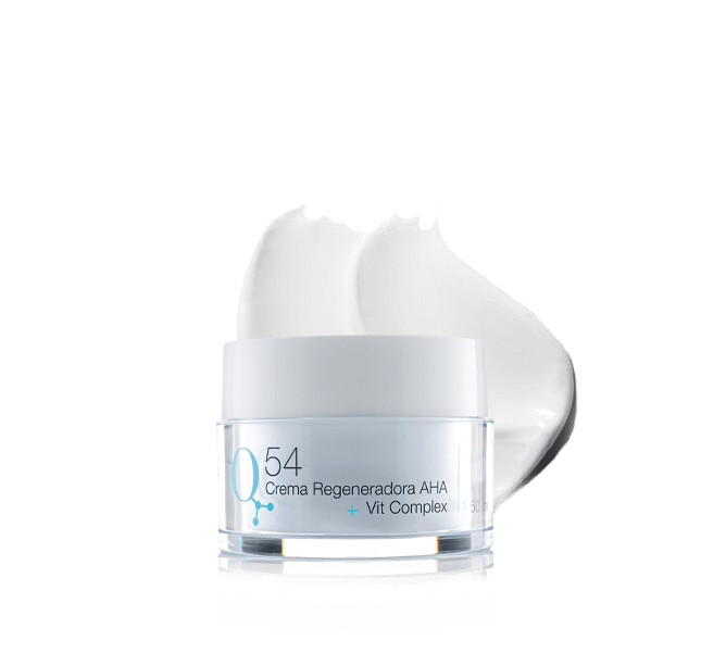 NAQUA Q54, Regeneradora AHA + Complejo de Vitaminas, Hidratante Facial,